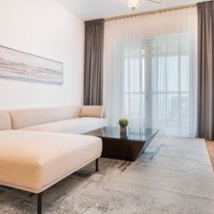 Living area, tidied